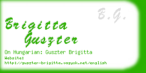 brigitta guszter business card